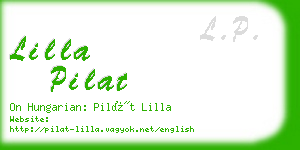 lilla pilat business card